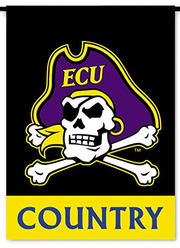 0015889832284 - NCAA EAST CAROLINA PIRATES 2-SIDED COUNTRY GARDEN FLAG, ONE SIZE, TEAM COLOR