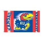 0015889920141 - KANSAS JAYHAWKS TWO SIDED FLAG WITH GROMMETS