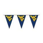 0015889940125 - WEST VIRGINIA MOUNTAINEERS PARTY PENNANT FLAG