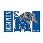 0015889950445 - MEMPHIS TIGERS FLAG WITH GROMMETS