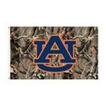 0015889954450 - AUBURN TIGERS FLAG WITH GROMMETS - REALTREE CAMO BACKGROUND