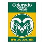 0015889960635 - BSI COLORADO STATE RAMS 28X40 DOUBLE SIDED BANNER