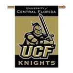 0015889961595 - CENTRAL FLORIDA GOLDEN KNIGHTS UCF NCAA 2-SIDED 28 X 40 BANNER WITH POLE SLEEVE