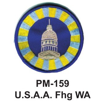 0159159336697 - 3'' EMBROIDERED MILLITARY PATCH U.S.A.A. FHG WA (OFFICIALLY LICENSED)