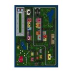 0015961171935 - JUST FOR KIDS TINY TOWN MULTI KIDS RUG SIZE 4 X 8 5 FT
