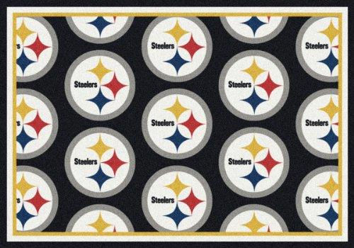0015961410119 - MILIKEN & COMPANY PITTSBURGH STEELERS REPEAT 10-FT. 9-IN. X 13-FT. 2-IN. AREA RUG