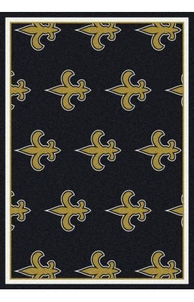 0015961414971 - MILIKEN & COMPANY NEW ORLEANS SAINTS REPEAT 10-FT. 9-IN. X 13-FT. 2-IN. AREA RUG