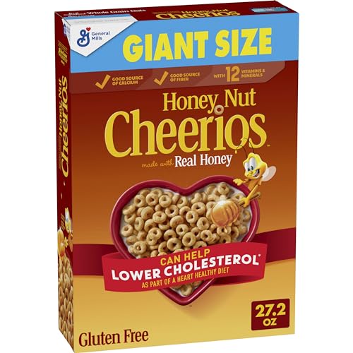 0016000124950 - HONEY NUT CHEERIOS, GLUTEN FREE CEREAL WITH OATS, 27.2 OZ
