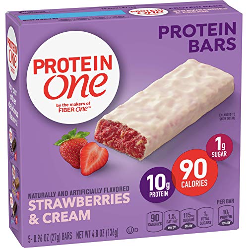 0016000140899 - PROTEIN ONE, STRAWBERRIES AND CREAM PROTEIN BARS, KETO FRIENDLY, 5 CT (PACK OF 12)