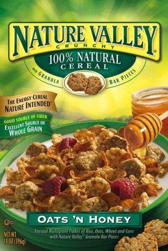 0016000144057 - NATURE VALLEY OATS 'N HONEY CEREAL