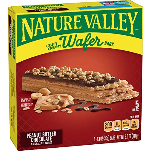 0016000149434 - NATURE VALLEY CRISPY CREAMY WAFER BARS PEANUT BUTTER CHOCOLATE, 5 CT