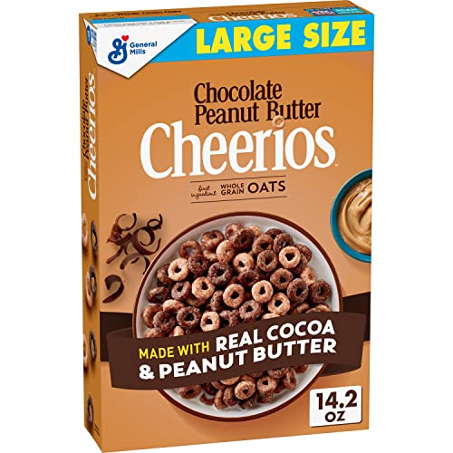 0016000163669 - CHEERIOS CHOCOLATE PEANUT BUTTER CHEERIOS, CEREAL, 14.2 OUNCE