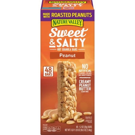 0016000168794 - NATURE VALLEY 1.2 OUNCE SWEET AND SALTY PEANUT GRANOLA BARS 48 COUNT VALUE BOX