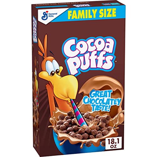 0016000169395 - COCOA PUFFS, CHOCOLATE CEREAL WITH WHOLE GRAINS, 18.1 OZ