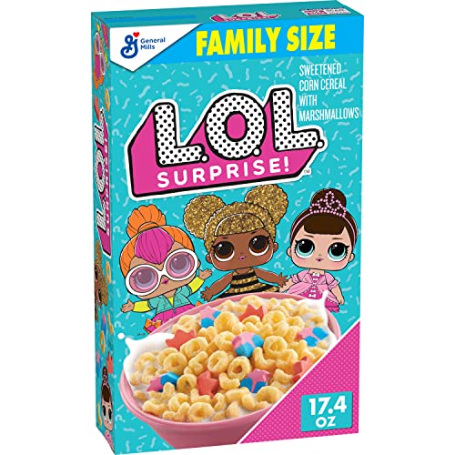 0016000186699 - LOL SURPRISE CEREAL, FAMILY SIZE, 17.4 OZ BOX