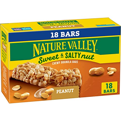 0016000186958 - NATURE VALLEY CHEWY GRANOLA BARS, SWEET & SALTY NUT, PEANUT, 18 CT