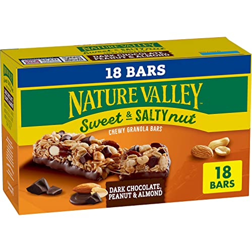 0016000186972 - NATURE VALLEY GRANOLA BARS, SWEET & SALTY NUT, PEANUT AND ALMOND, 18 CT