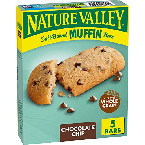 0016000188921 - NATURE VALLEY SOFT-BAKED MUFFIN BARS, CHOCOLATE CHIP, 6.2 OZ, 5 COUNT BOX