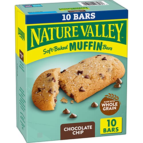 0016000188938 - NATURE VALLEY SOFT-BAKED MUFFIN BARS, CHOCOLATE CHIP, 12.4 OZ, 10 COUNT BOX