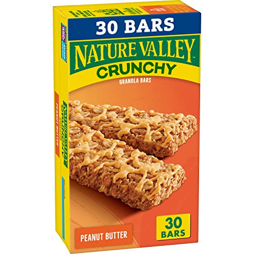 0016000189768 - NATURE VALLEY CRUNCHY GRANOLA BAR, PEANUT BUTTER, FAMILY SIZE, 22.35 OZ, 15 COUNT BOX