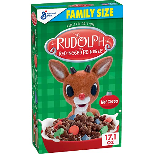 0016000193284 - GENERAL MILLS RUDOLPH THE RED-NOSED REINDEER CEREAL, FAMILY SIZE, 24 OZ BOX