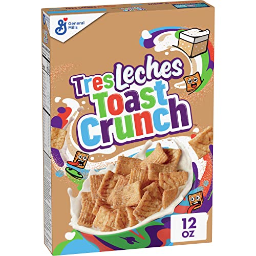 0016000202818 - TRES LECHES TOAST CRUNCH BREAKFAST CEREAL, CRISPY ARTIFICIALLY TRES LECHES FLAVORED CINNAMON CEREAL, 12 OZ
