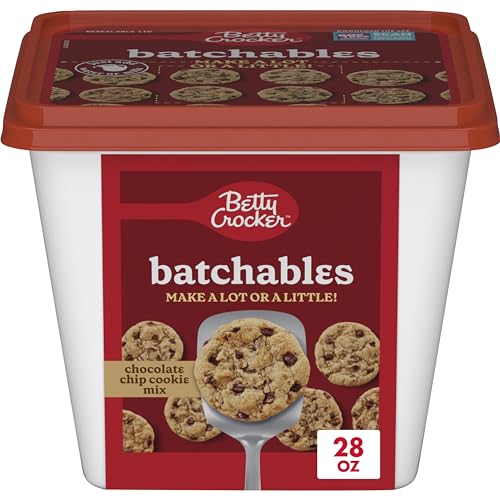 0016000211544 - BETTY CROCKER BATCHABLES CHOCOLATE CHIP COOKIE MIX, MIX AND BAKE 4 TO 24 PER BATCH, 28 OZ.