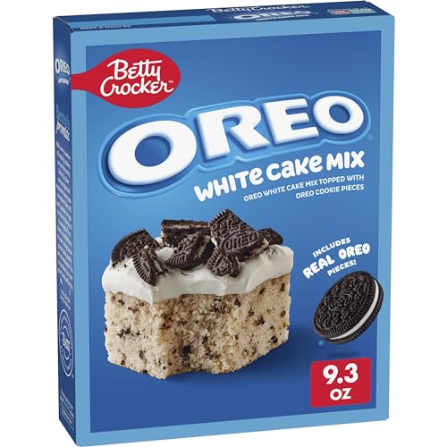 0016000212541 - BETTY CROCKER OREO WHITE CAKE MIX, WHITE CAKE BAKING MIX WITH OREO COOKIE PIECES, 9.3 OZ
