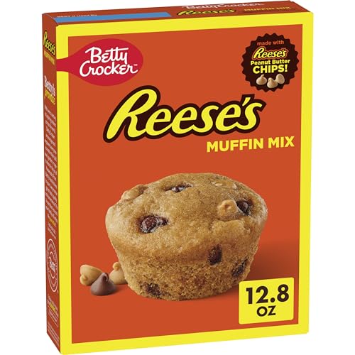 0016000213258 - BETTY CROCKER REESES PEANUT BUTTER MUFFIN MIX, BAKING MIX MADE WITH REESE’S PEANUT BUTTER CHIPS AND HERSHEY’S MILK CHOCOLATE CHIPS, 12.8 OZ