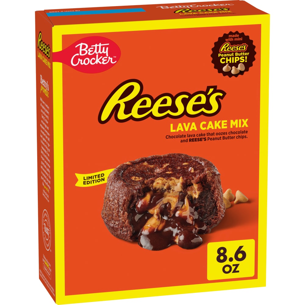 0001600021341 - BETTY CROCKER LAVA CAKE MIX WITH REESE’S PEANUT BUTTER CHIPS
