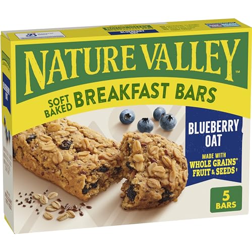 0016000220591 - NATURE VALLEY SOFT BAKED BLUEBERRY OAT BREAKFAST BARS 5 COUNT