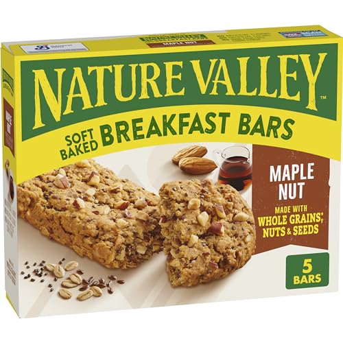 0016000220645 - NATURE VALLEY SOFT-BAKED MAPLE NUT BREAKFAST BARS 5 COUNT