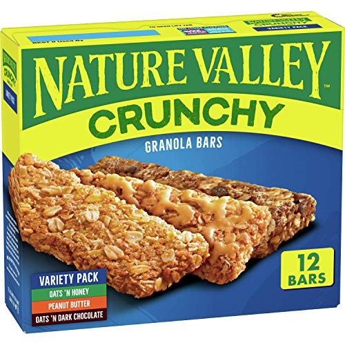 0016000411265 - NATURE VALLEY CRUNCHY GRANOLA BARS - (5 BOXES) NEW VARIETY PACK - OATS 'N DARK C