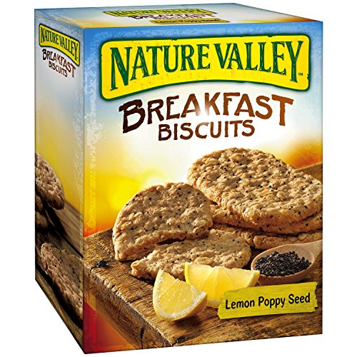 0016000428515 - (2 PACK) NATURE VALLEY BREAKFAST BISCUITS LEMON POPPY SEED 5- 1.770Z POUCHES
