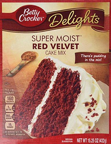 0016000428997 - BETTY CROCKER SUPER MOIST CAKE MIX, RED VELVET, 15.25 OZ