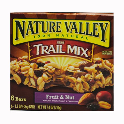 0016000439801 - NATURE VALLEY CHEWY TRAIL MIX BARS, FRUIT AND NUT, 6 - 1.2 OUNCE BARS (PACK OF 12)