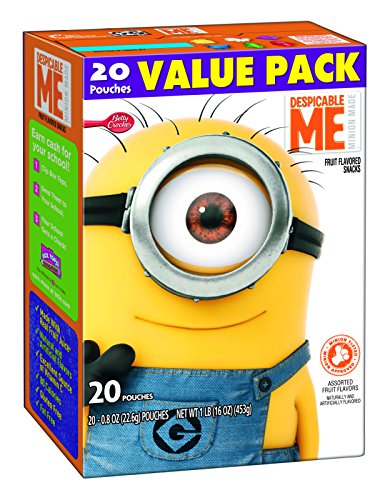 0016000441637 - BETTY CROCKER FRUIT SNACKS DESPICABLE ME FRUIT FLAVORED SNACKS POUCHES, 16 OUNCE