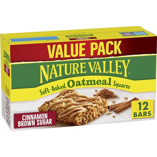 0016000446465 - NATURE VALLEY SOFT-BAKED OATMEAL SQUARES, CINNAMON BROWN SUGAR, 12 CT