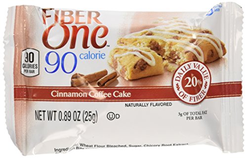 0016000457010 - FIBER ONE 90 CALORIE BAR CINNAMON COFFEE CAKE 5.34OZ BOX - PACK OF 4