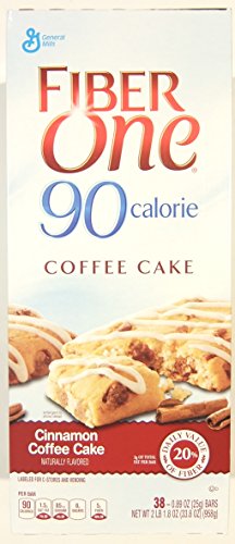 0016000482968 - FIBER ONE 90 CALORIE CINNAMON COFFEE CAKE, 38 COUNT