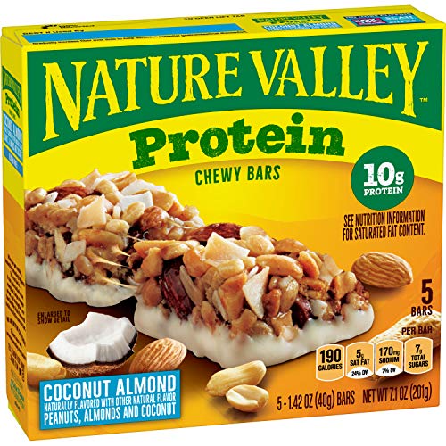 0016000485426 - NATURE VALLEY COCONUT ALMOND PROTEIN CHEWY BARS, 7.1 OZ