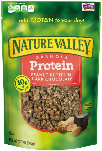 0016000488359 - NATURE VALLEY PEANUT BUTTER 'N DARK CHOCOLATE PROTEIN GRANOLA, 12.7 OUNCE