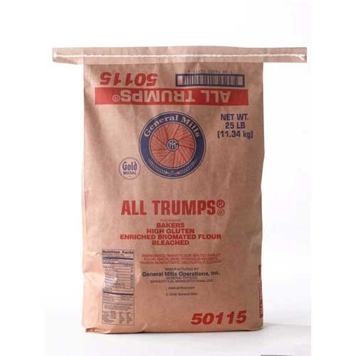 0016000501157 - ALL TRUMPS BLEACHED BROMATED ENRICHED MALTED HIGH GLUTEN FLOUR, 25 POUND -- 1 EACH.