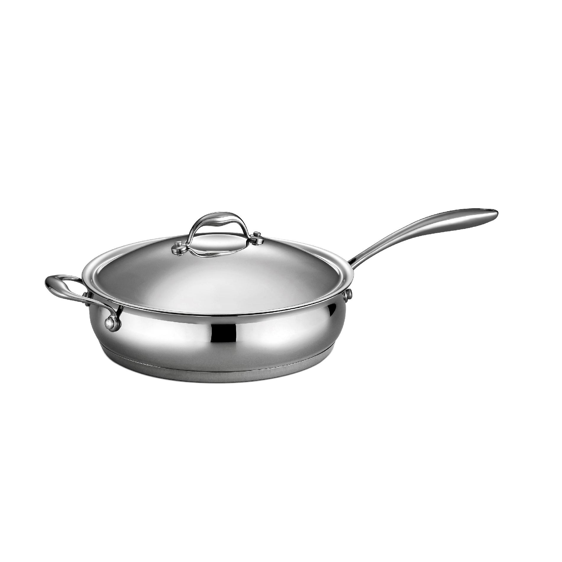 0016017019058 - GOURMET - DOMUS 18/10 STAINLESS STEEL 5 QT COVERED DEEP SAUTE PAN