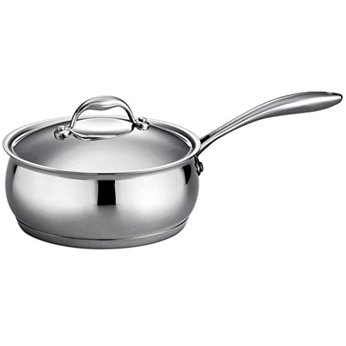 0016017019072 - TRAMONTINA GOURMET 3 QUART 18/10 STAINLESS STEEL TRI-PLY BASE COVERED SAUCE PAN