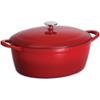 0016017033368 - TRAMONTINA GOURMET 7-QUART CAST IRON COVERED OVAL DUTCH OVEN
