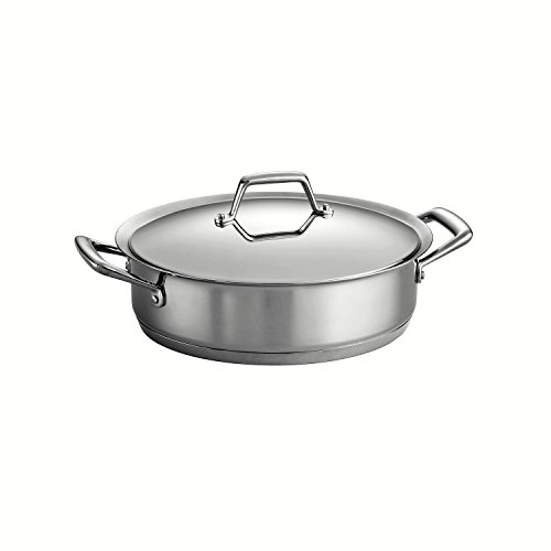 0016017035683 - TRAMONTINA PRIMA 5 QUART 18/10 STAINLESS STEEL TRI-PLY BASE COVERED CASSEROLE
