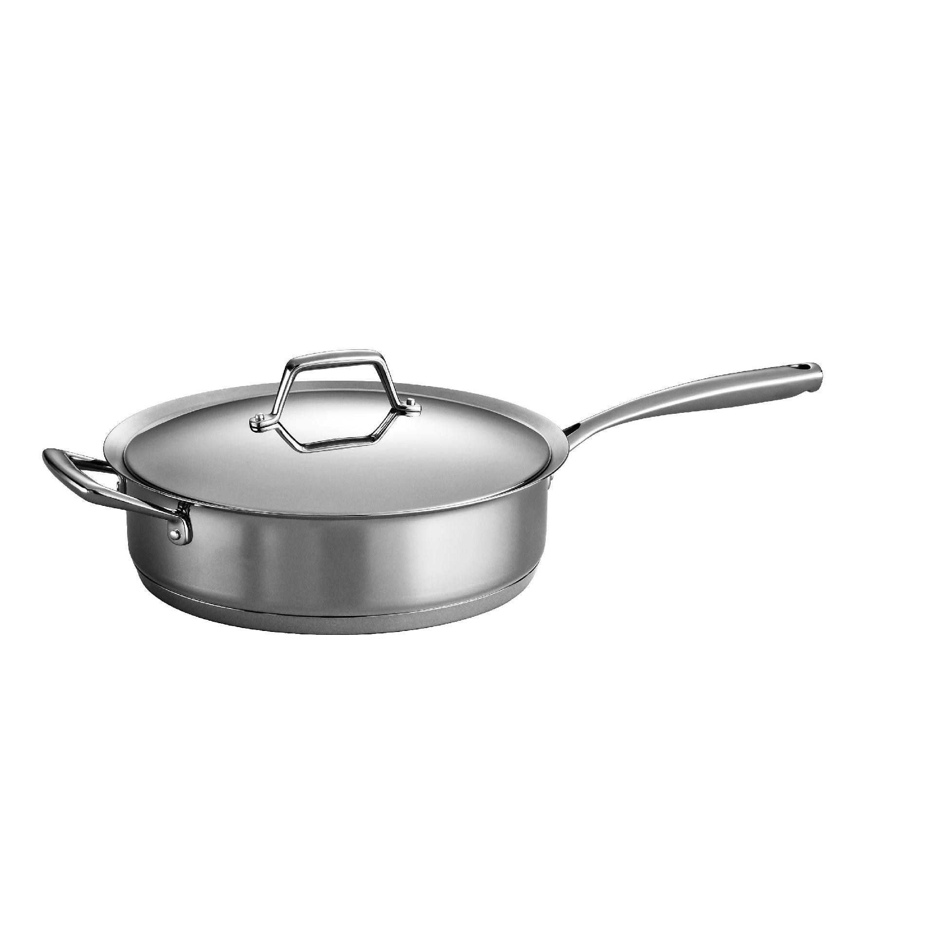 0016017060685 - GOURMET PRIMA 18/10 STAINLESS STEEL 5 QT COVERED DEEP SAUTE PAN
