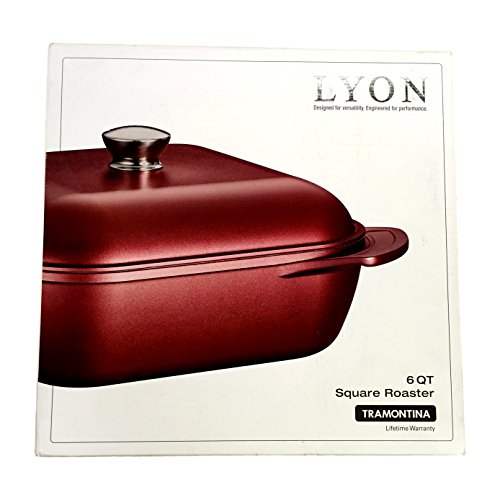 0016017064416 - TRAMONTINA LIMITED EDITIONS LYON COVERED SQUARE ROASTER, 6-QUART, SAPPHIRE