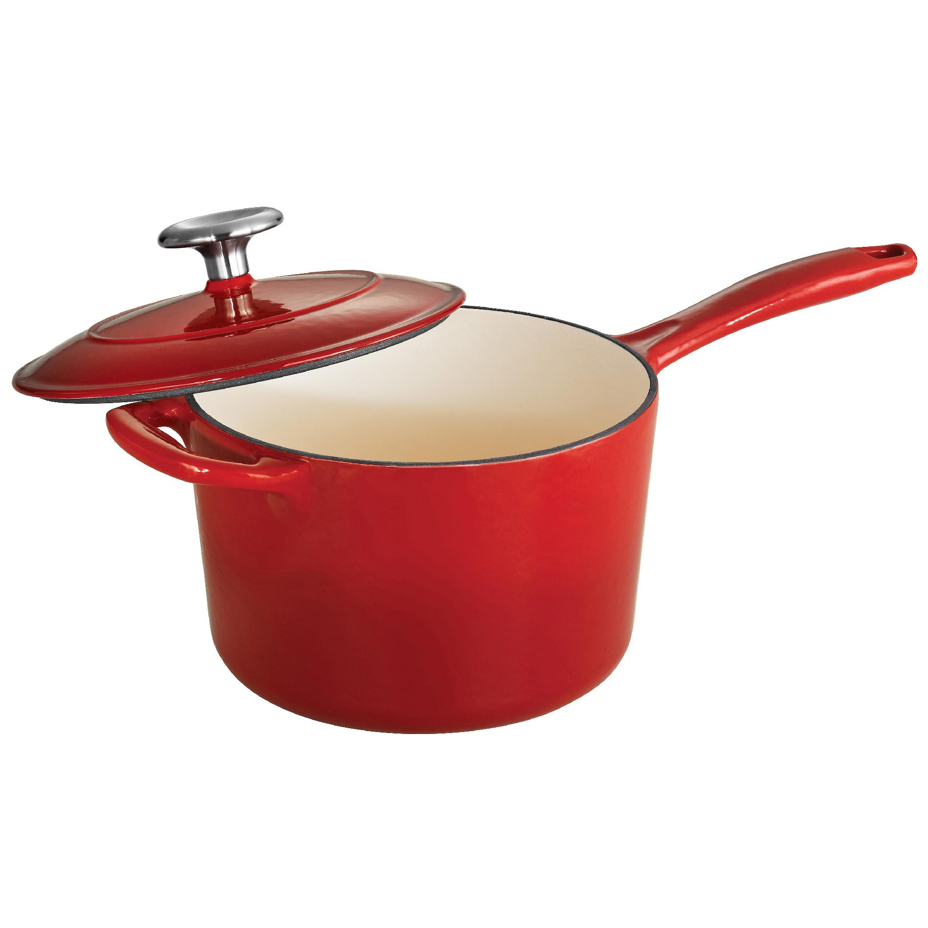 0016017074927 - GOURMET ENAMELED CAST IRON 2.5 QT COVERED SAUCE PAN